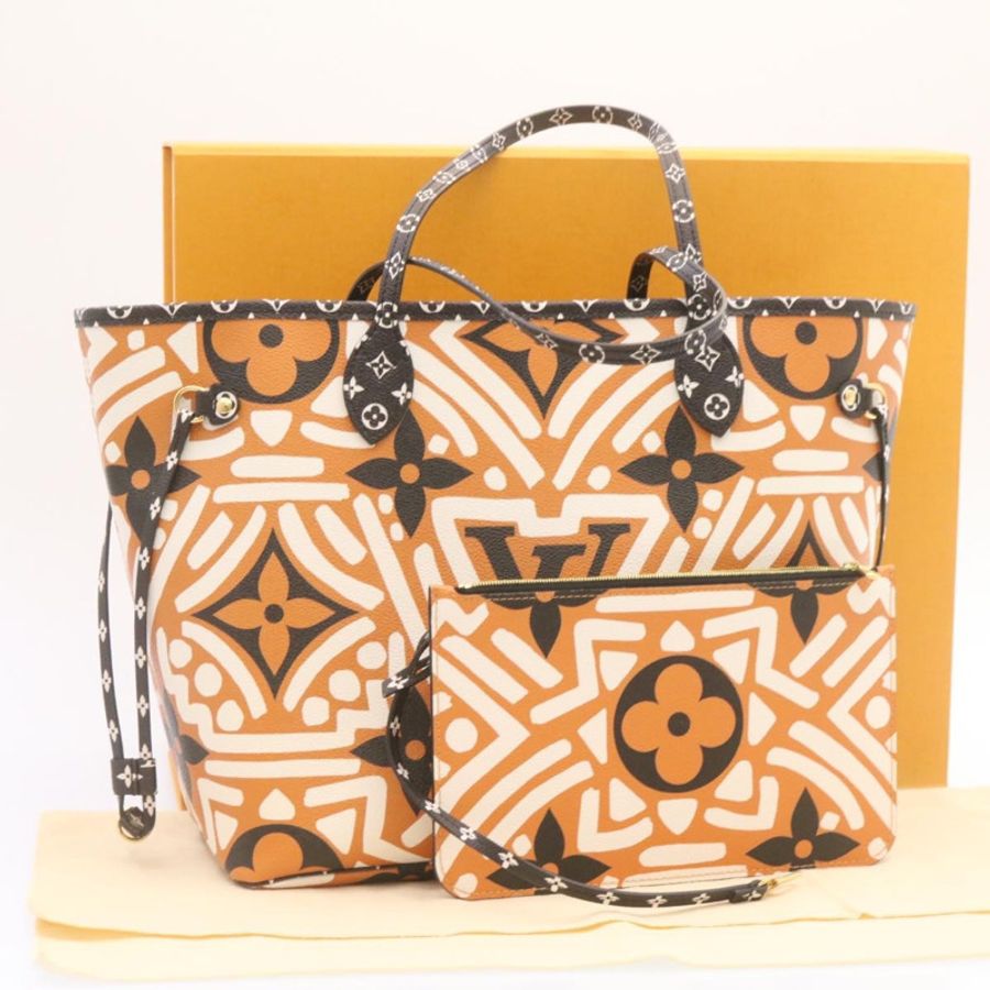【日本直送】路易威登 Monogram Giant Neverfull 中型手提包焦糖色 M56584 LV 正品 24446A-11