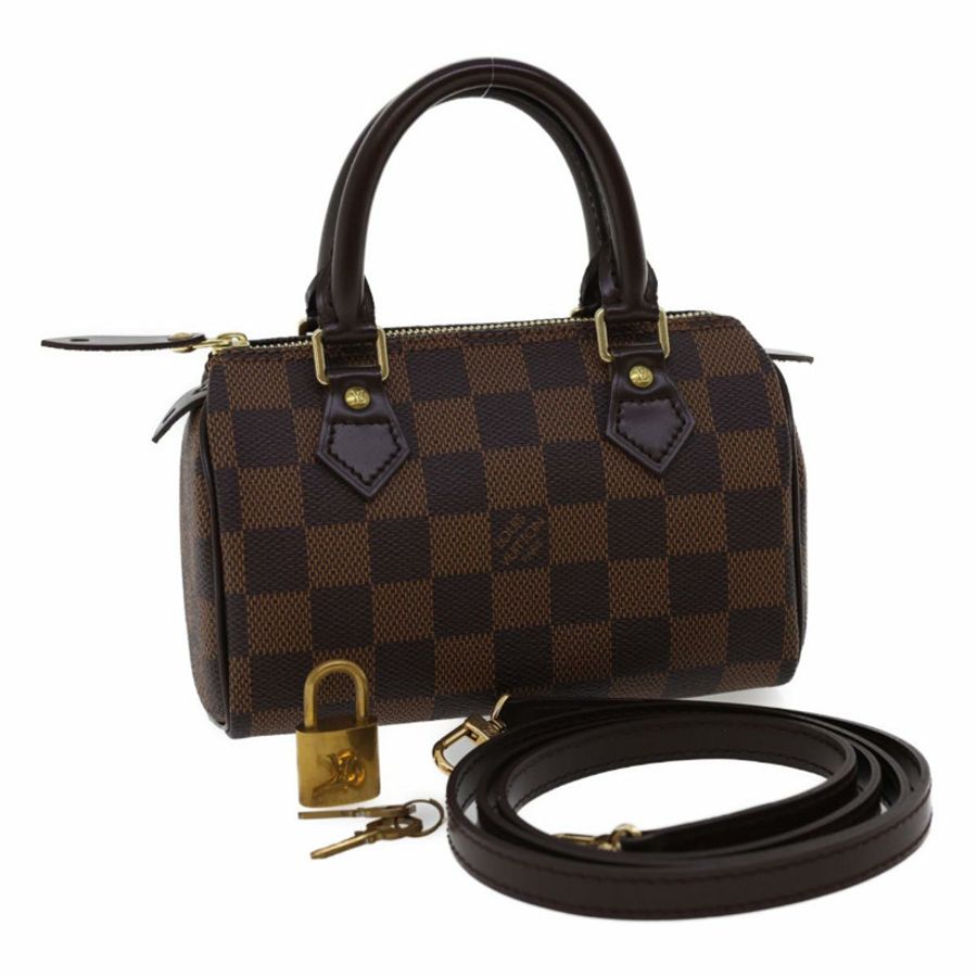【日本直送】路易威登 Damier Ebene 迷你 Speedy 手提包 M41534 LV 正品 25202A-0