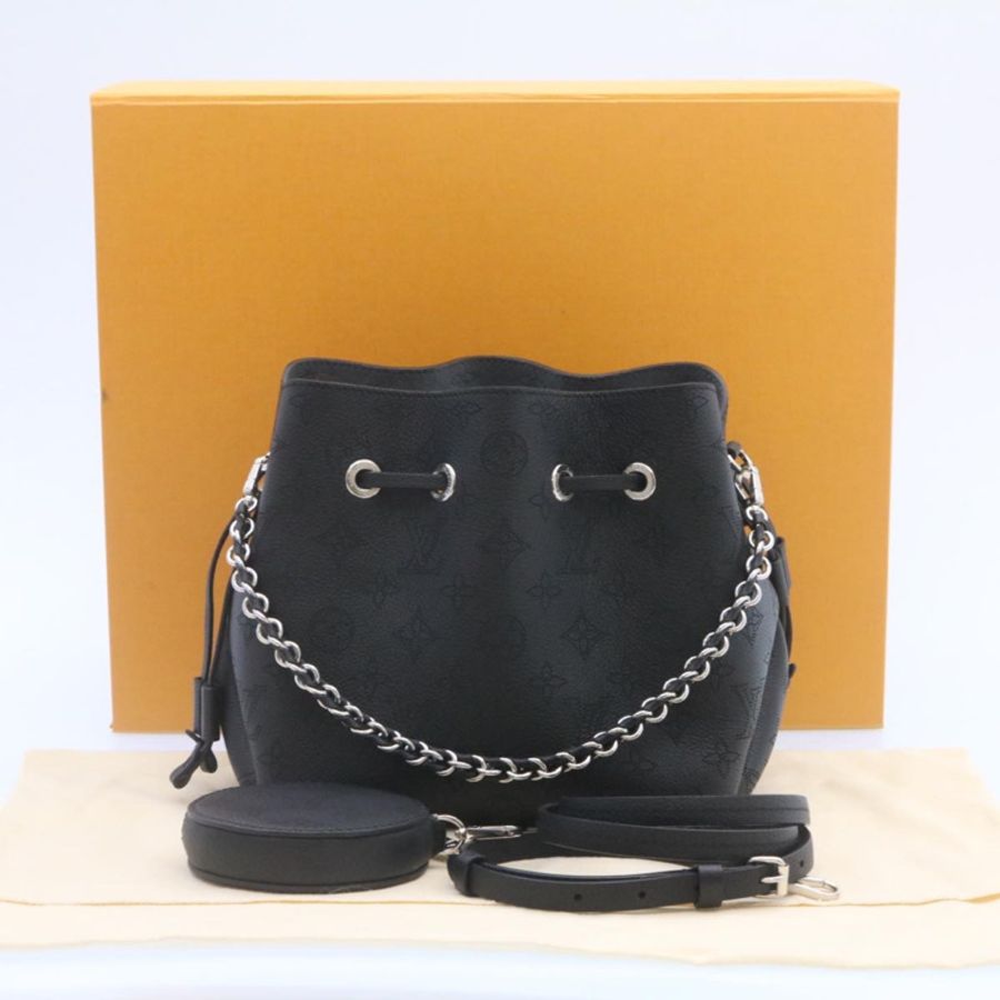 【日本直送】路易威登 Monogram Mahina Bella 肩背包黑色 M57070 LV 正品 25402A-11