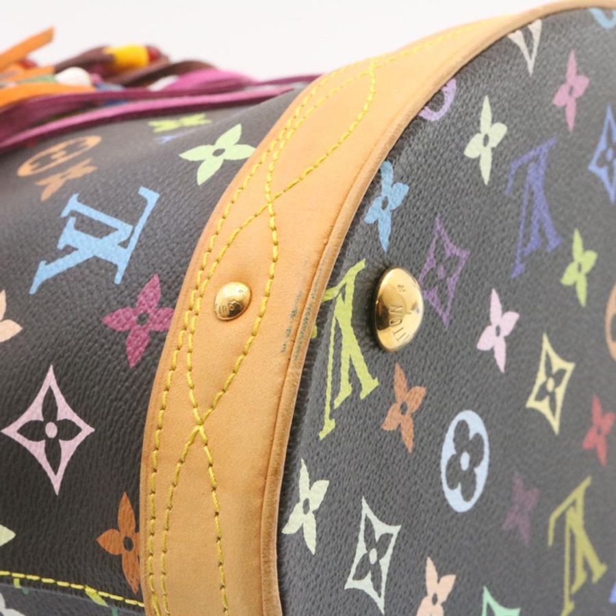 【日本直送】路易威登 Monogram 多色水桶法蘭托特包黑色 M40110 正品 25649A-16