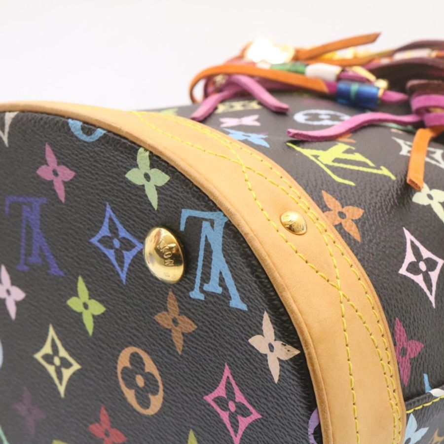 【日本直送】路易威登 Monogram 多色水桶法蘭托特包黑色 M40110 正品 25649A-19