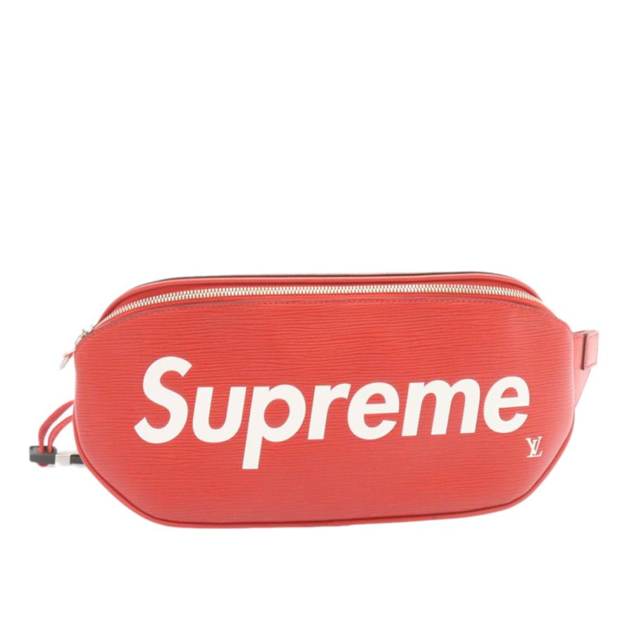【日本直送】LOUIS VUITTON x Supreme Epi 腰包/斜背包 紅色 M53418 LV Auth knn057-0