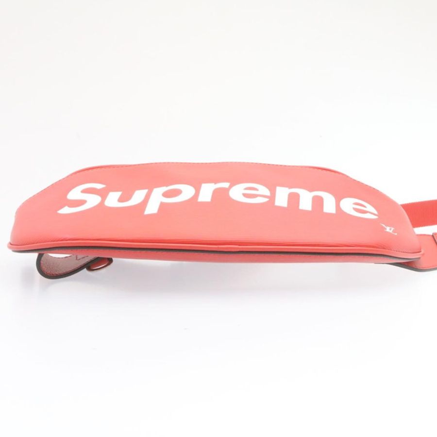 【日本直送】LOUIS VUITTON x Supreme Epi 腰包/斜背包 紅色 M53418 LV Auth knn057-13