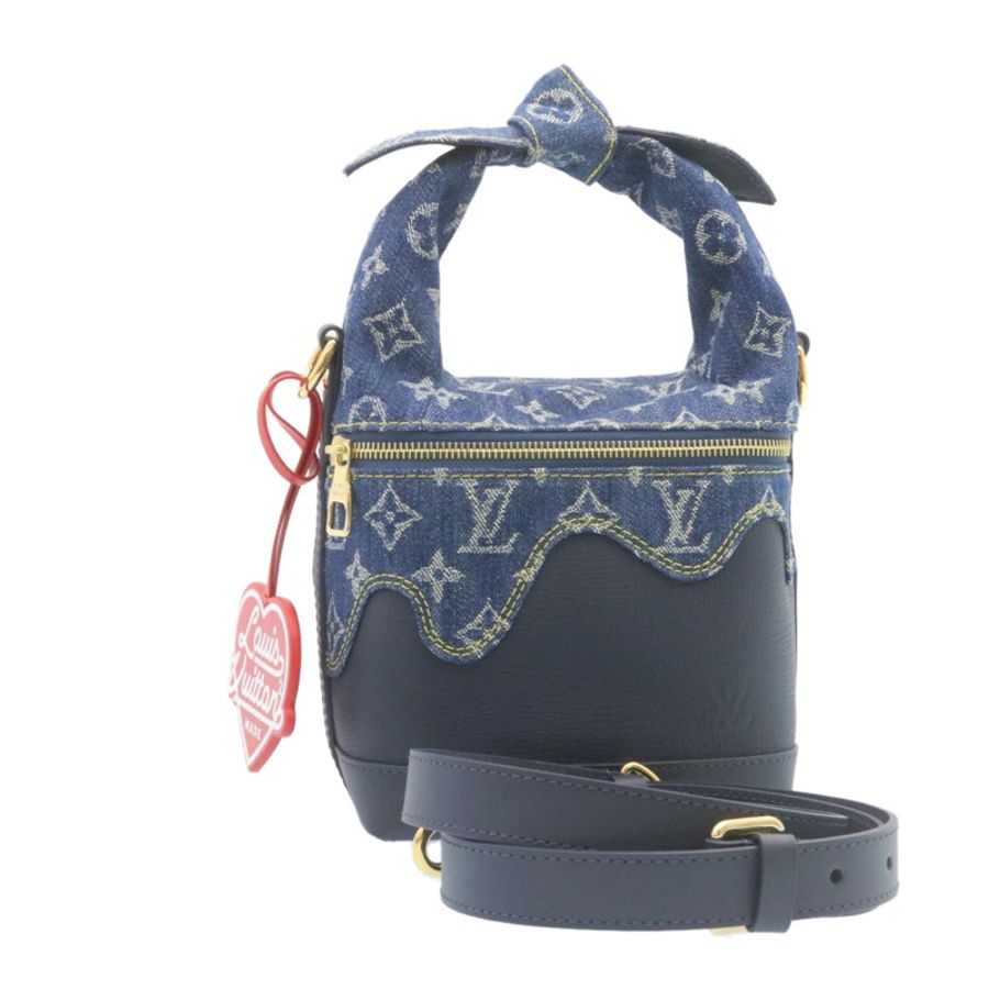 【日本直送】路易威登 NIGO 交織字母牛仔日本巡洋艦包藍色 M45970 正品 28149A-0