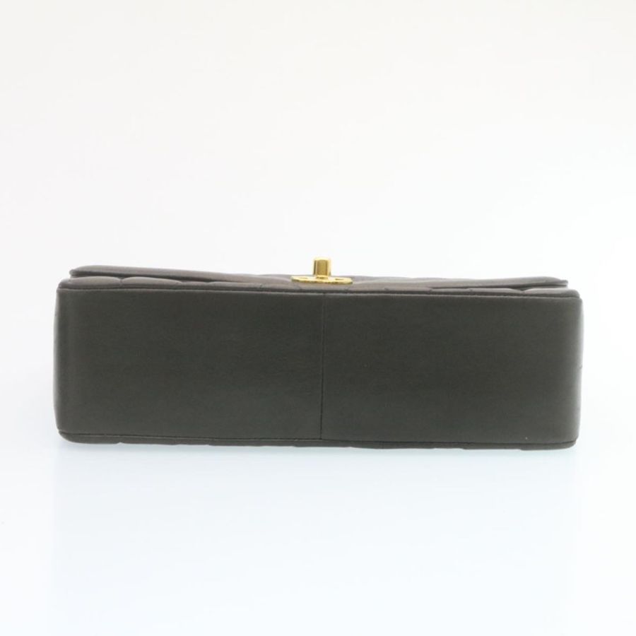 【日本直送】香奈兒 (CHANEL) 鏈條旋轉鎖扣 Diana Matelasse 羊皮單肩包 黑色 正品 knn076-4