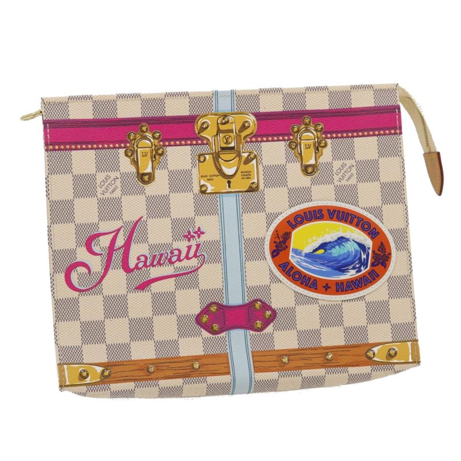 【日本直送】路易威登 Damier Azur Poche 廁所 26 袋 M41438 LV 正品 ak181-0