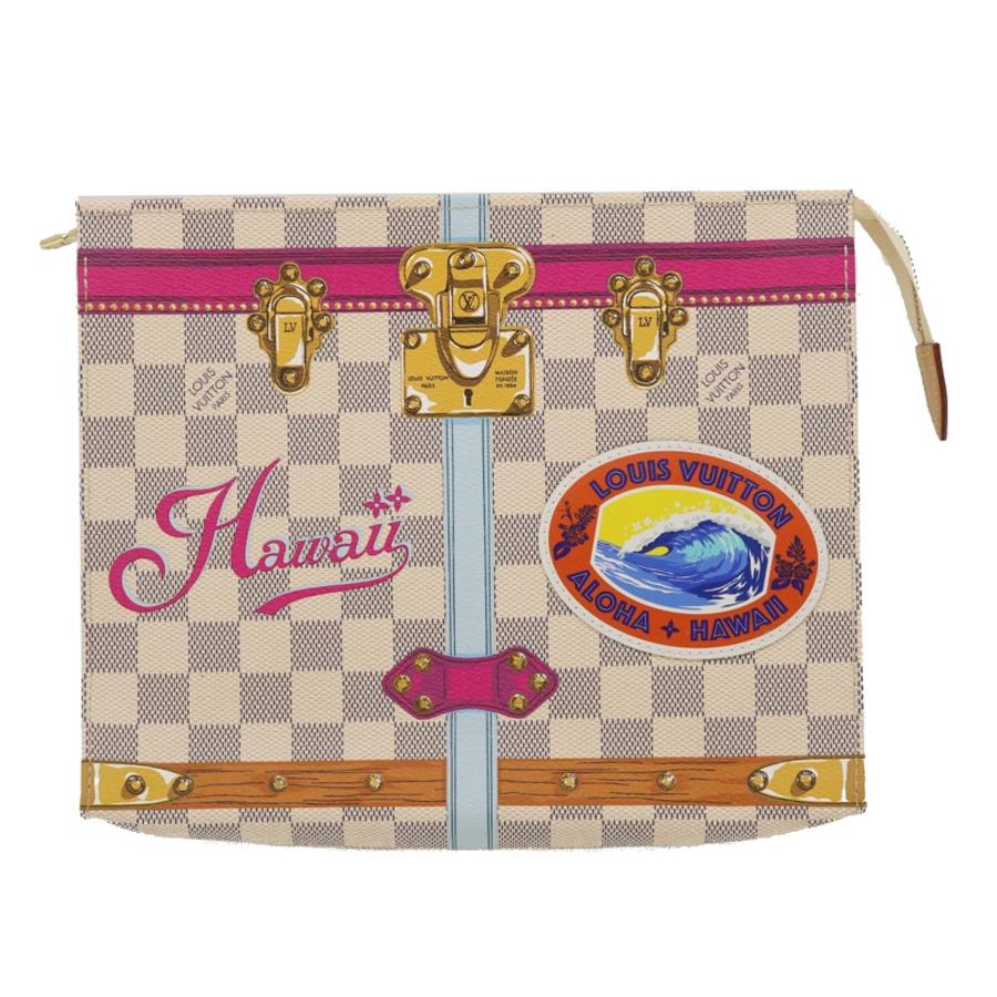 【日本直送】路易威登 Damier Azur Poche 廁所 26 袋 M41438 LV 正品 ak181-12