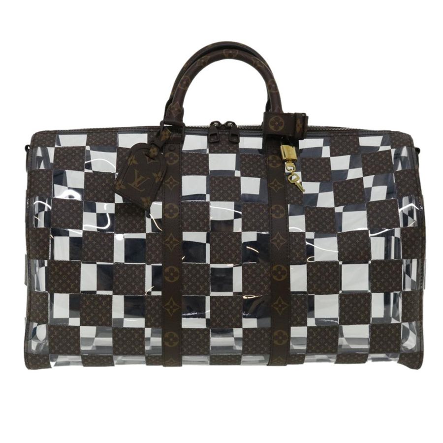 【日本直送】路易威登 Monogram 西洋棋 Keepall Bandouliere 50 波士頓 M20864 LV 正品 31818A-12