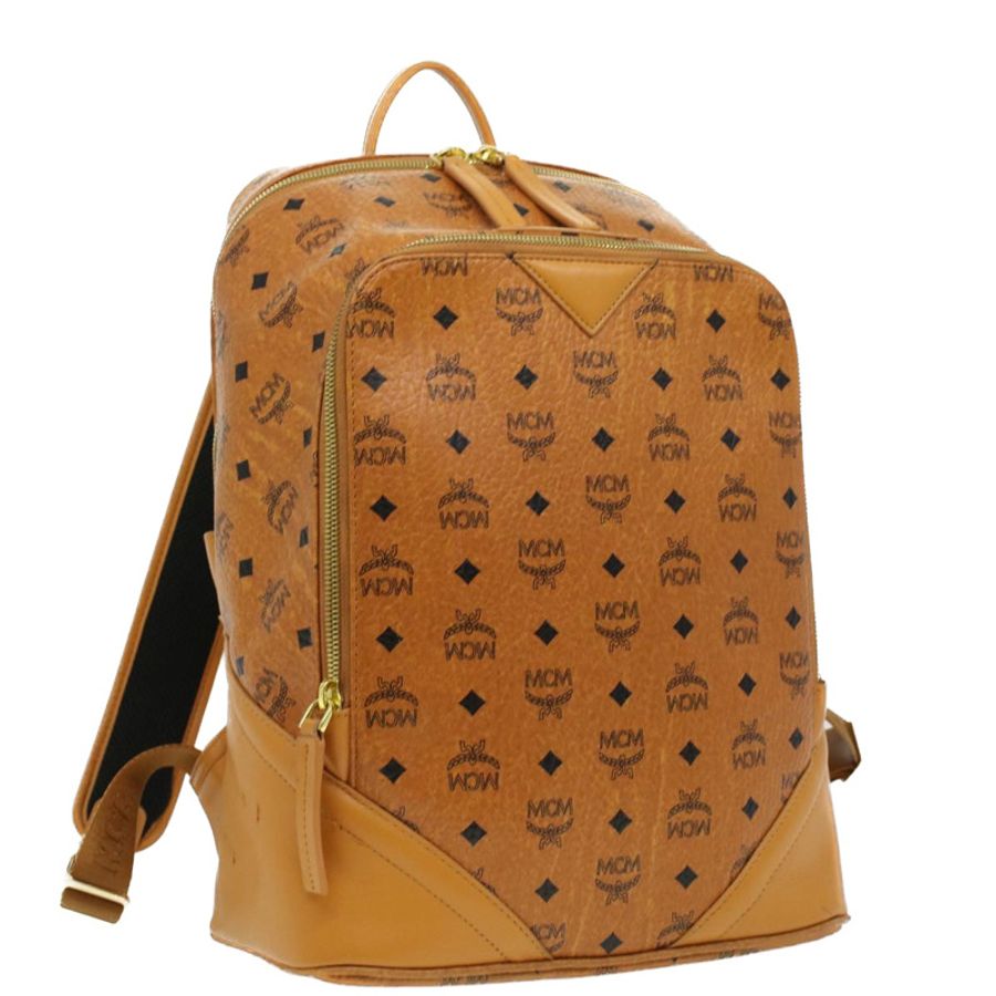 【日本直送】MCM 標誌背包 PVC 皮革 棕色 正品 ki2560-0