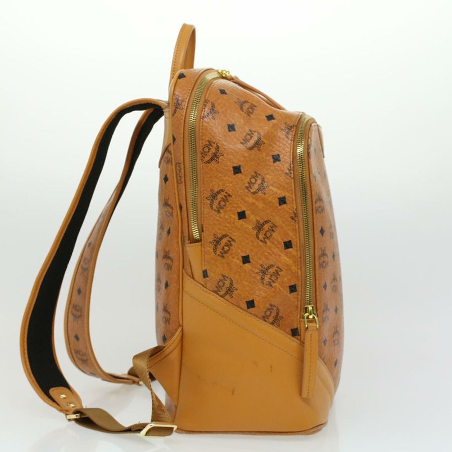 【日本直送】MCM 標誌背包 PVC 皮革 棕色 正品 ki2560-5