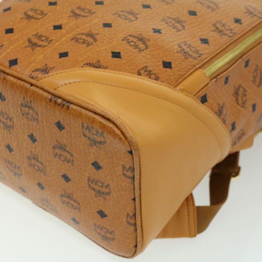【日本直送】MCM 標誌背包 PVC 皮革 棕色 正品 ki2560-12