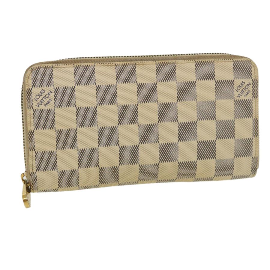 【日本直送】路易威登 Damier Azur Zippy 長版皮夾 N60019 LV Auth th3255-0
