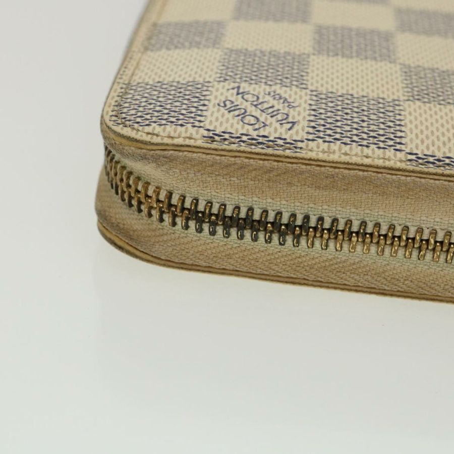 【日本直送】路易威登 Damier Azur Zippy 長版皮夾 N60019 LV Auth th3255-5