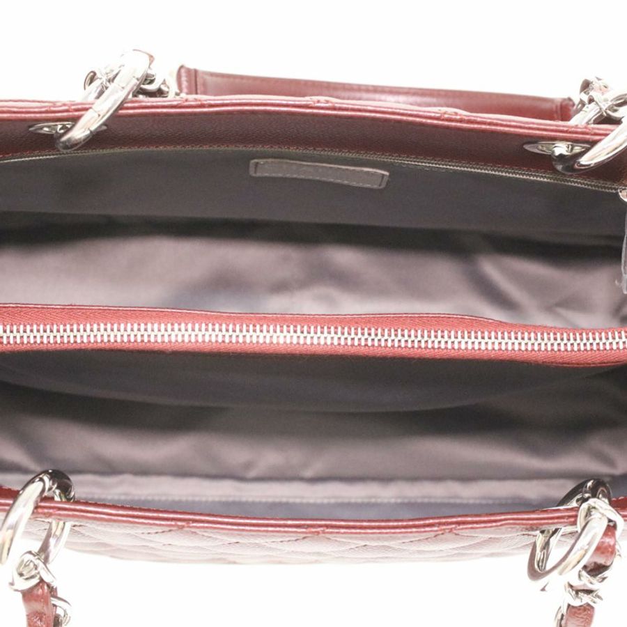 【日本直送】CHANEL GST 鏈條手提包魚子醬膚色酒紅色 CC 正品 lt729-9