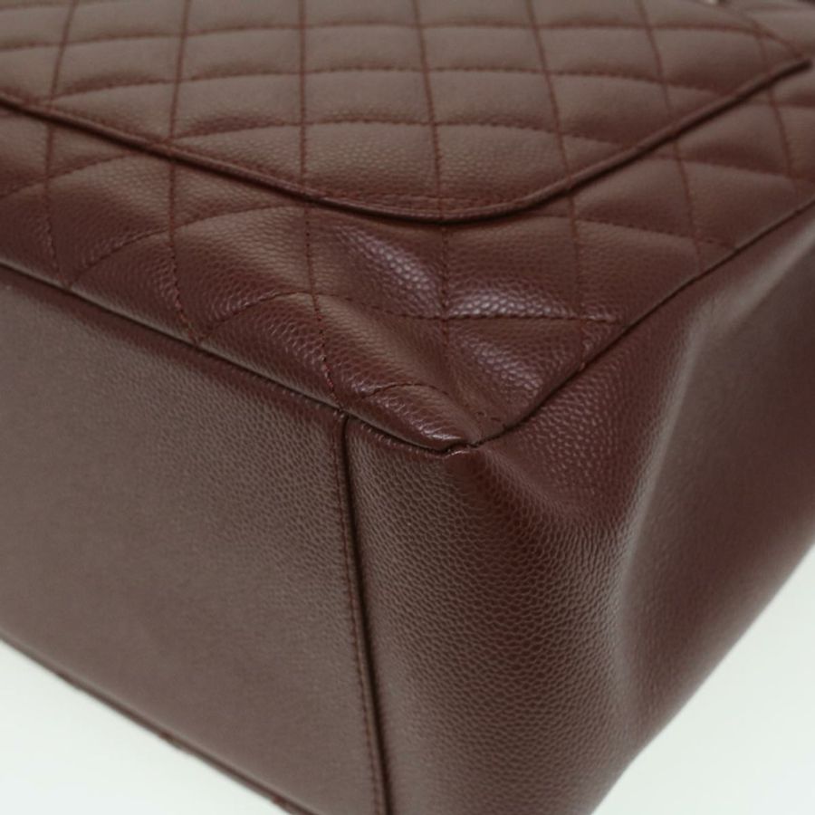 【日本直送】CHANEL GST 鏈條手提包魚子醬膚色酒紅色 CC 正品 lt729-15