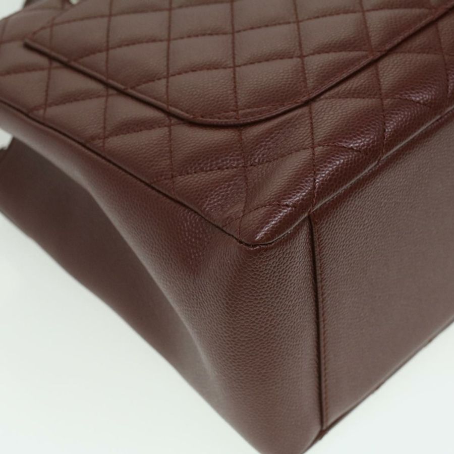 【日本直送】CHANEL GST 鏈條手提包魚子醬膚色酒紅色 CC 正品 lt729-16