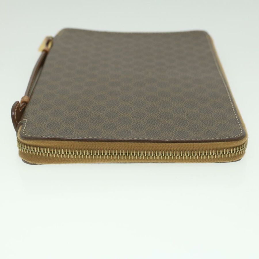 【日本直送】CELINE Macadam帆布旅行箱 PVC皮革棕色 Auth am3943-3