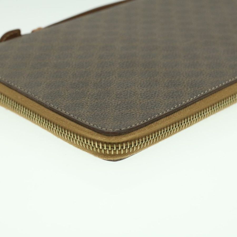【日本直送】CELINE Macadam帆布旅行箱 PVC皮革棕色 Auth am3943-14