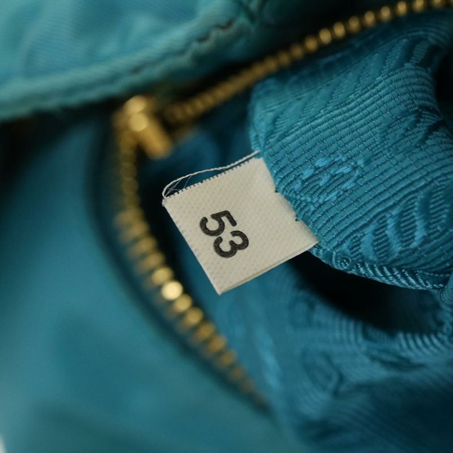 【日本直送】PRADA 絎縫手提包 尼龍 2way Turquoise Blue Auth 40351-10