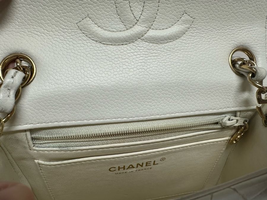 Chanel 中古白金 方胖子 CF17 荔枝皮 mini square 預訂貨品-3