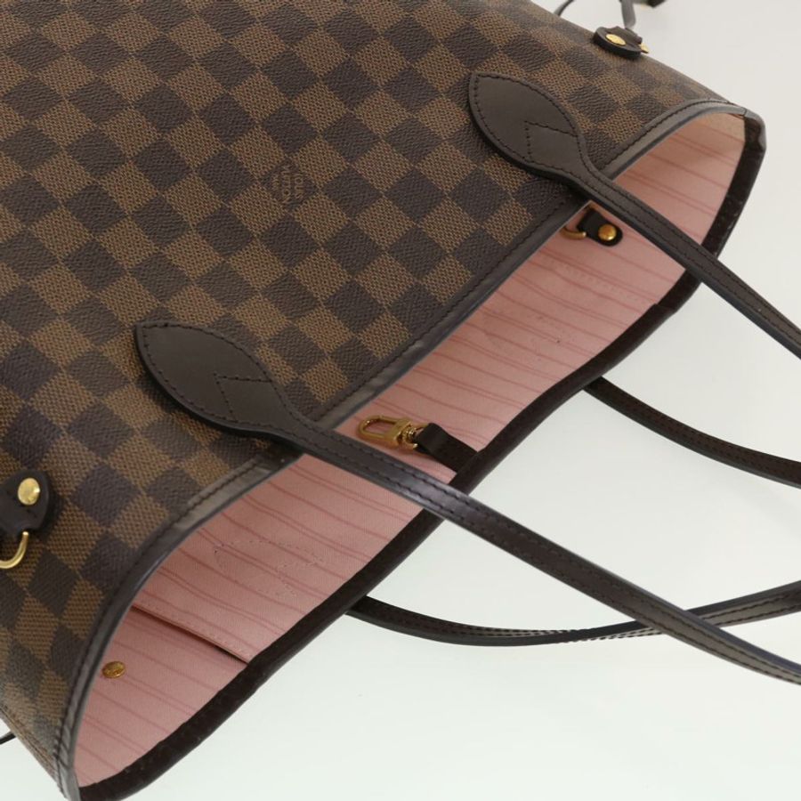 【日本直送】路易威登 Damier Ebene Rose valerine Neverfull 中型托特包 N41603 正品 42621-5