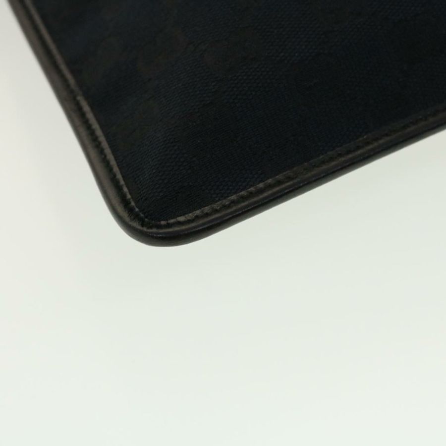 【日本直送】GUCCI GG帆布平底肩背包 黑色 0348 正品 ki2992-14