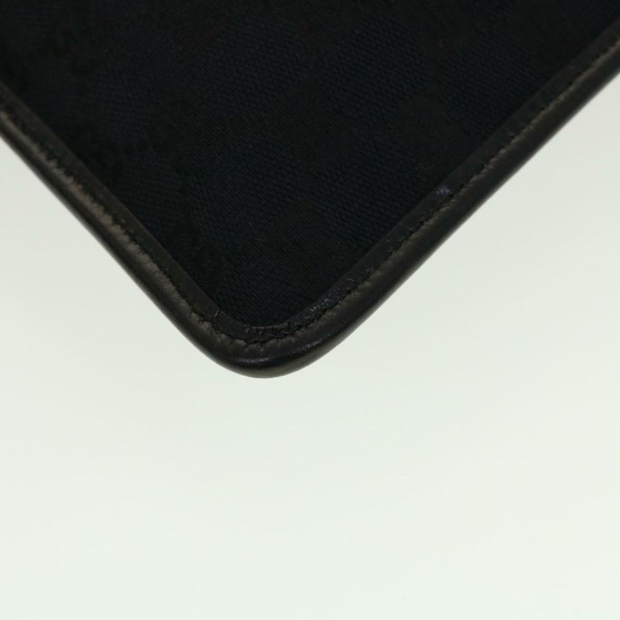 【日本直送】GUCCI GG帆布平底肩背包 黑色 0348 正品 ki2992-15