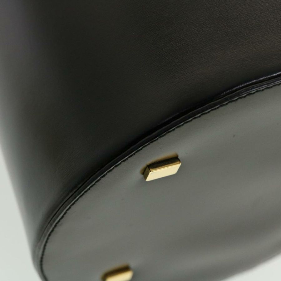 【日本直送】CELINE 化妝包 皮革 黑色 金色 正品 43930-13
