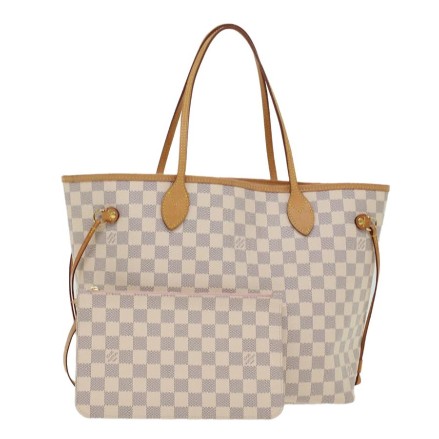 【日本直送】路易威登 Damier Azur Neverfull 中型手提包 N41605 LV 正品 42824-0