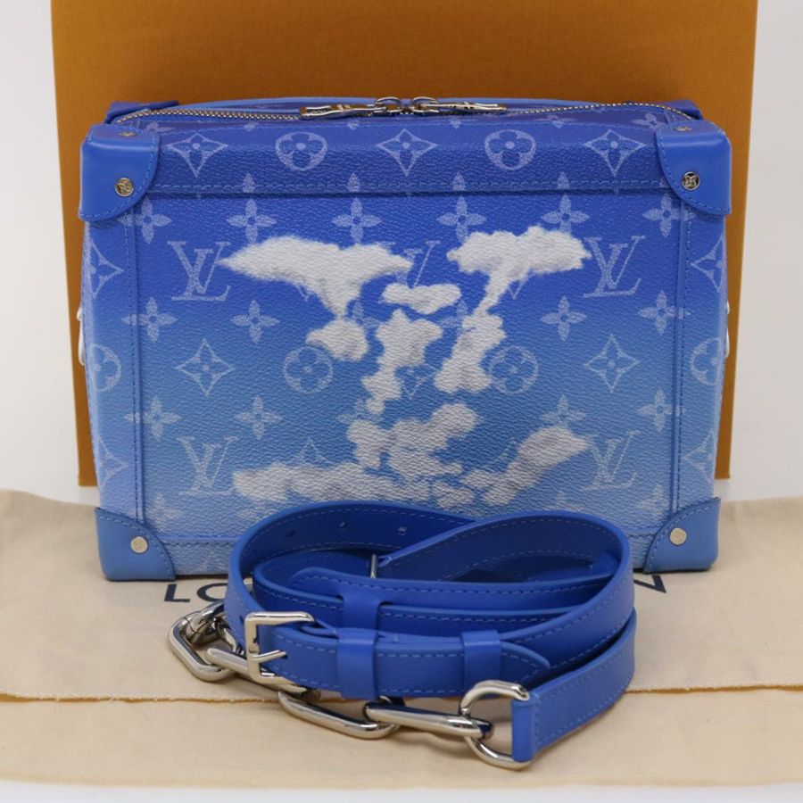 【日本直送】路易威登 Monogram Clouds 軟單肩包藍色 M45430 LV Auth 46350A-11