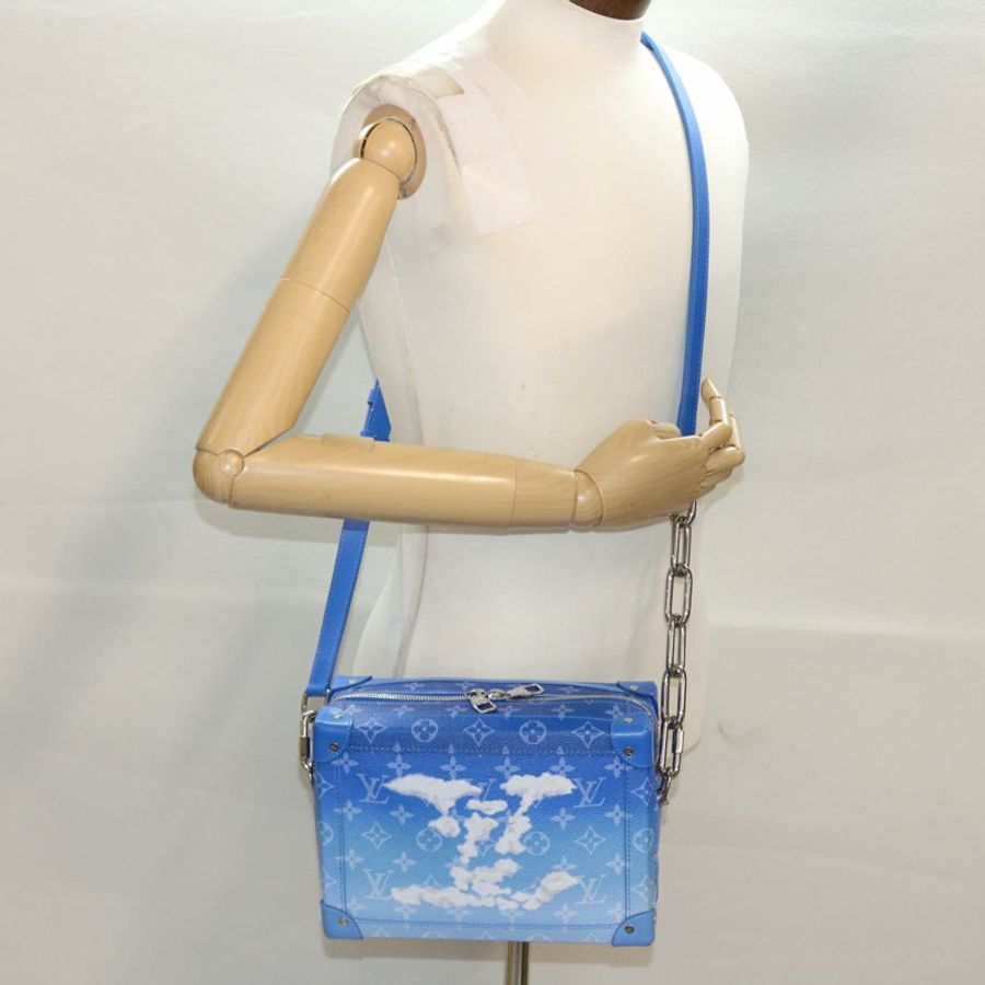 【日本直送】路易威登 Monogram Clouds 軟單肩包藍色 M45430 LV Auth 46350A-19