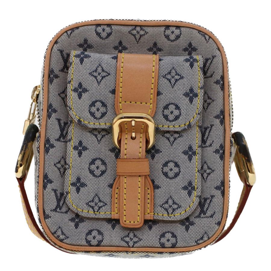 【日本直送】路易威登 Monogram Mini Juliet PM 肩背包 藍色 M92005 LV Auth am4662-12