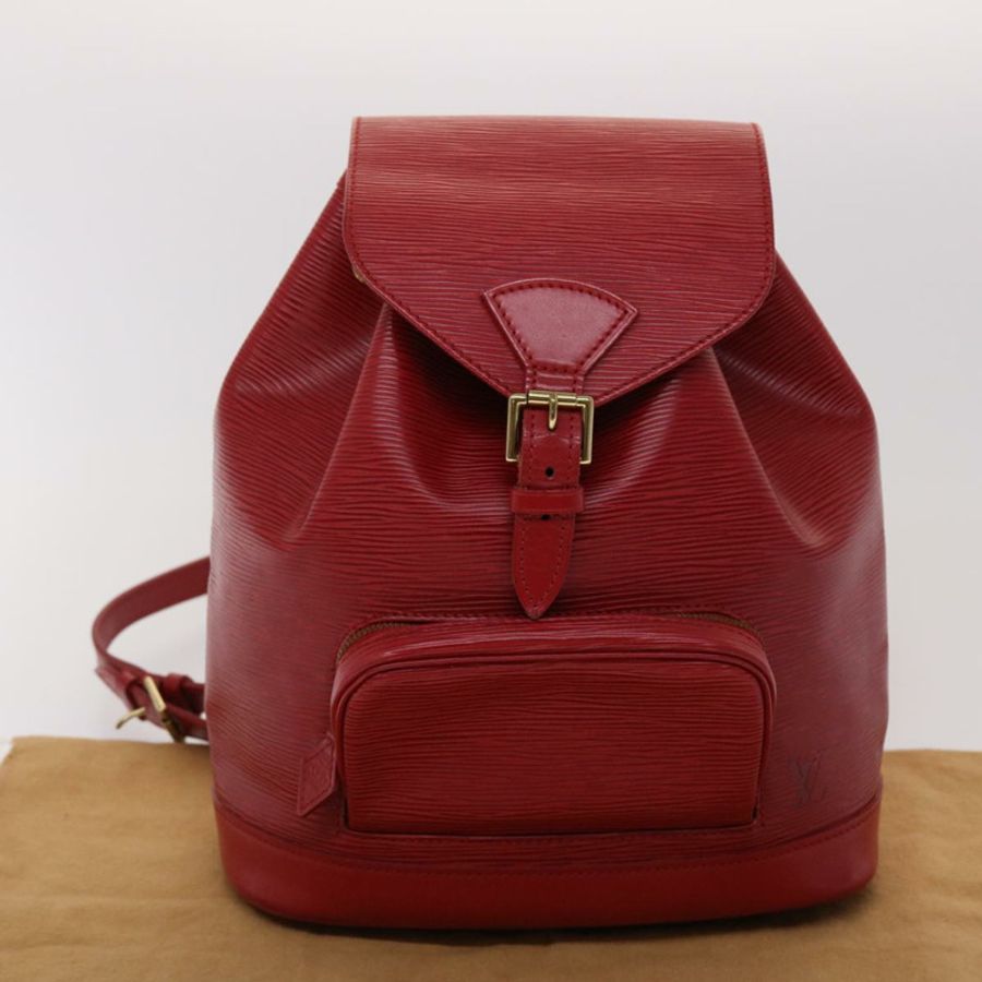 【日本直送】路易威登 Epi Montsouris 中型背包摩納哥 700 號紅色 LV 正品 47479-11
