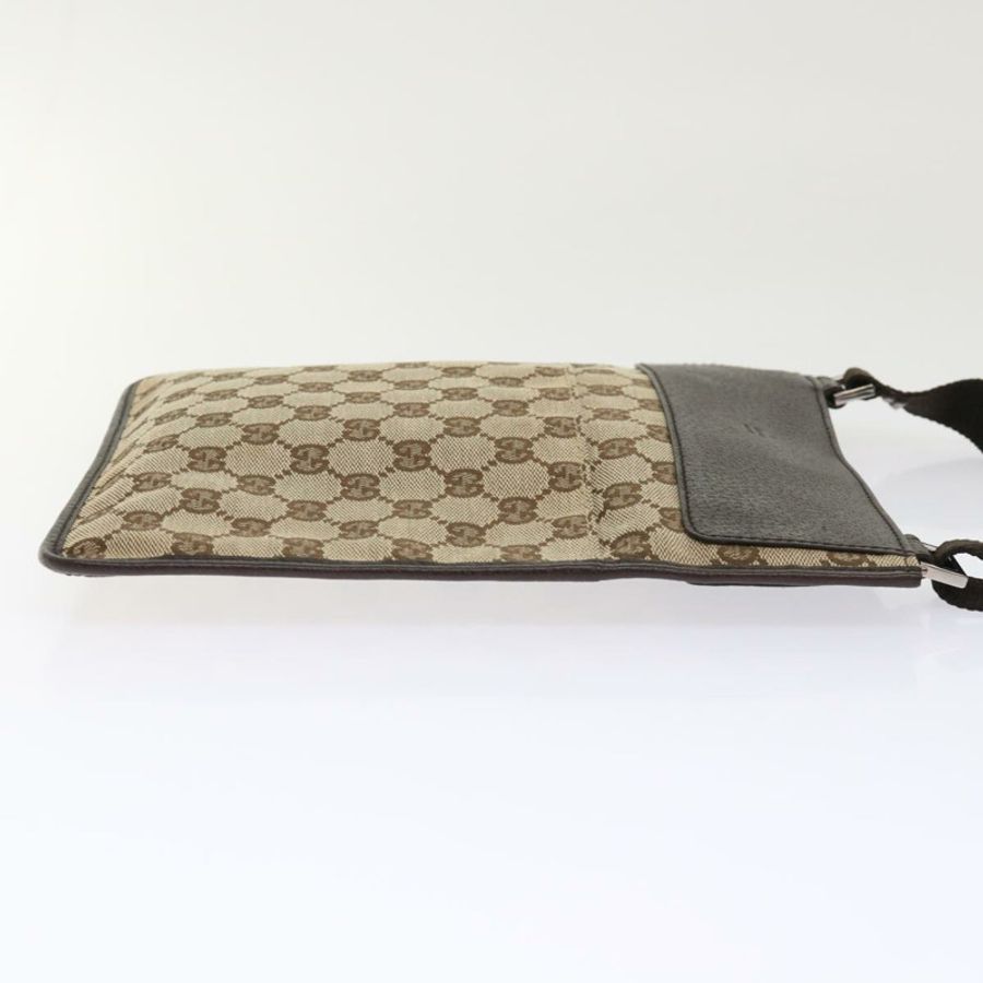 【日本直送】GUCCI GG 帆布單肩包皮革米色 27639 正品 yk7751-2