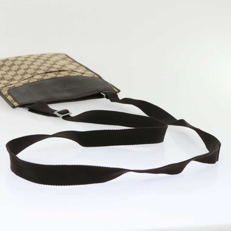 【日本直送】GUCCI GG 帆布單肩包皮革米色 27639 正品 yk7751-6