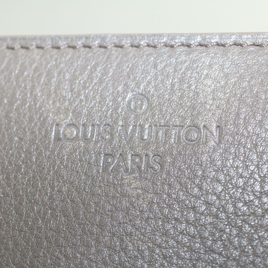 【日本直送】路易威登 Naxos 肩背包 皮革 灰色 LV 正品 am4782-17