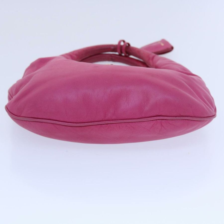 【日本直送】Miu Miu 手提包 皮革 粉紅色 金色 正品 am4820-4