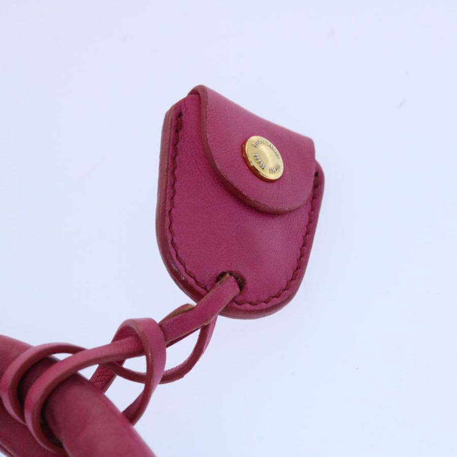 【日本直送】Miu Miu 手提包 皮革 粉紅色 金色 正品 am4820-8