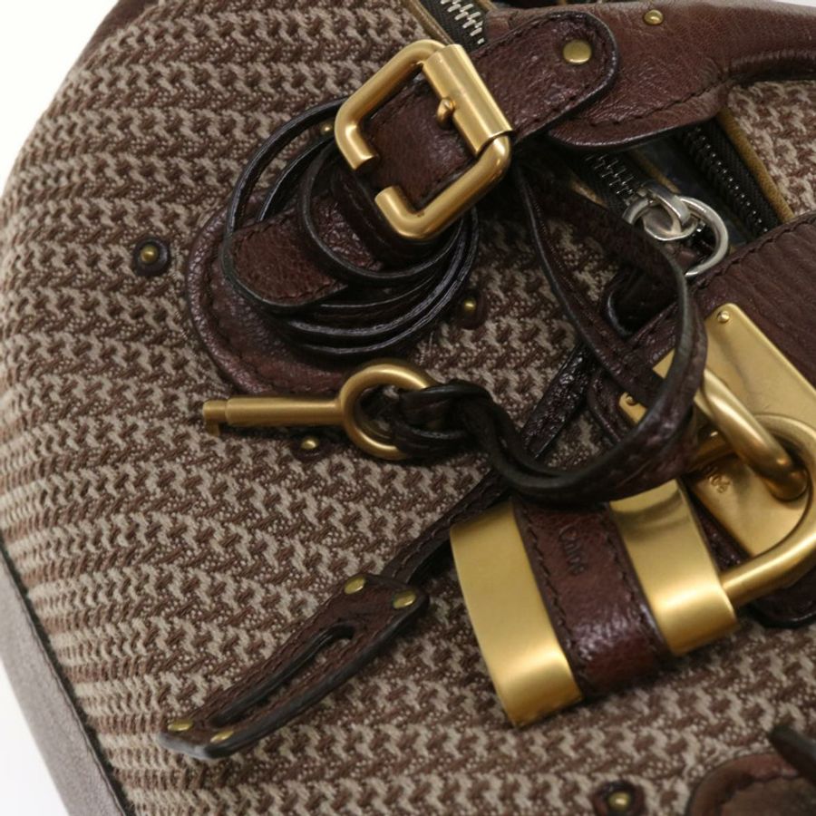 【日本直送】Chloe Paddington 波士頓包羊毛棕 03-07-51-5267 正品 yk8036-8