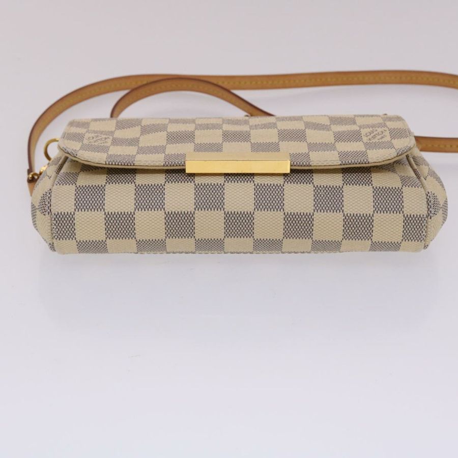 【日本直送】路易威登 Damier Azur Favorit PM 肩背包 2way N41277 LV Auth 49499-4