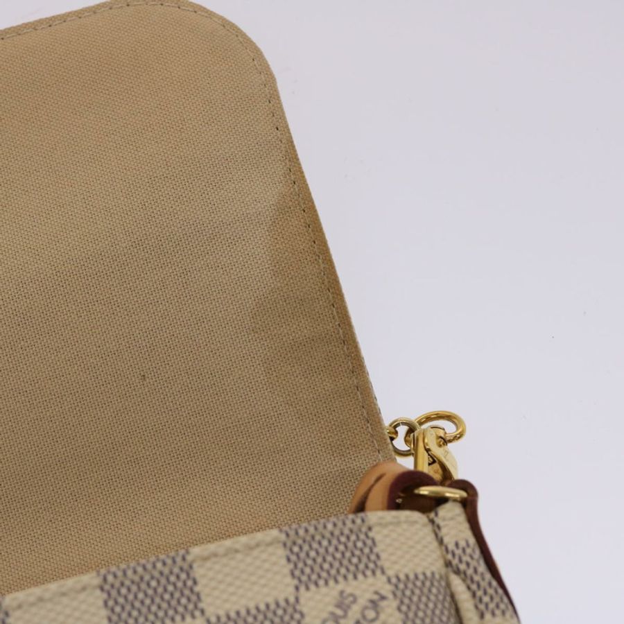 【日本直送】路易威登 Damier Azur Favorit PM 肩背包 2way N41277 LV Auth 49499-8