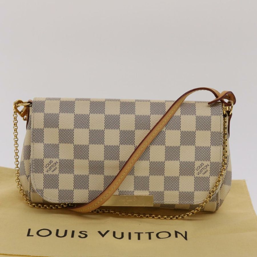 【日本直送】路易威登 Damier Azur Favorit PM 肩背包 2way N41277 LV Auth 49499-11