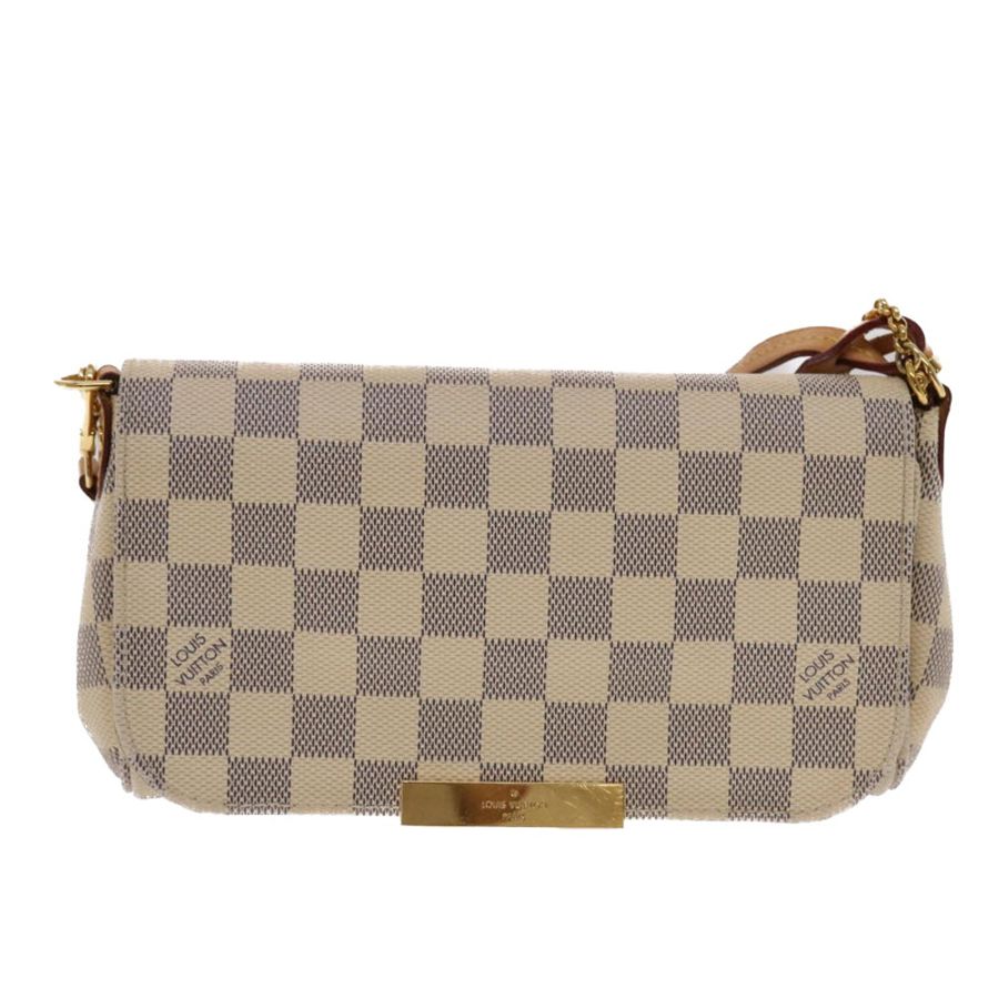 【日本直送】路易威登 Damier Azur Favorit PM 肩背包 2way N41277 LV Auth 49499-12