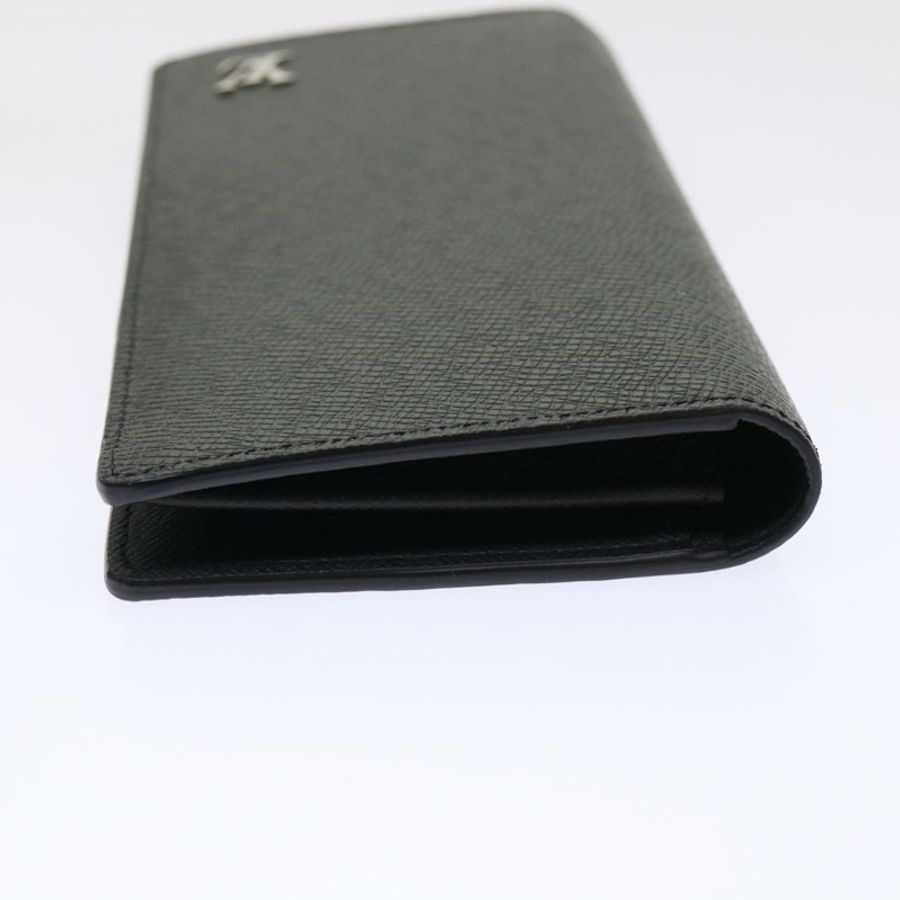 【日本直送】LOUIS VUITTON Taiga 皮革 Portefeuille Braza 皮夾 黑色 M30285 LV 正品 49939A-6