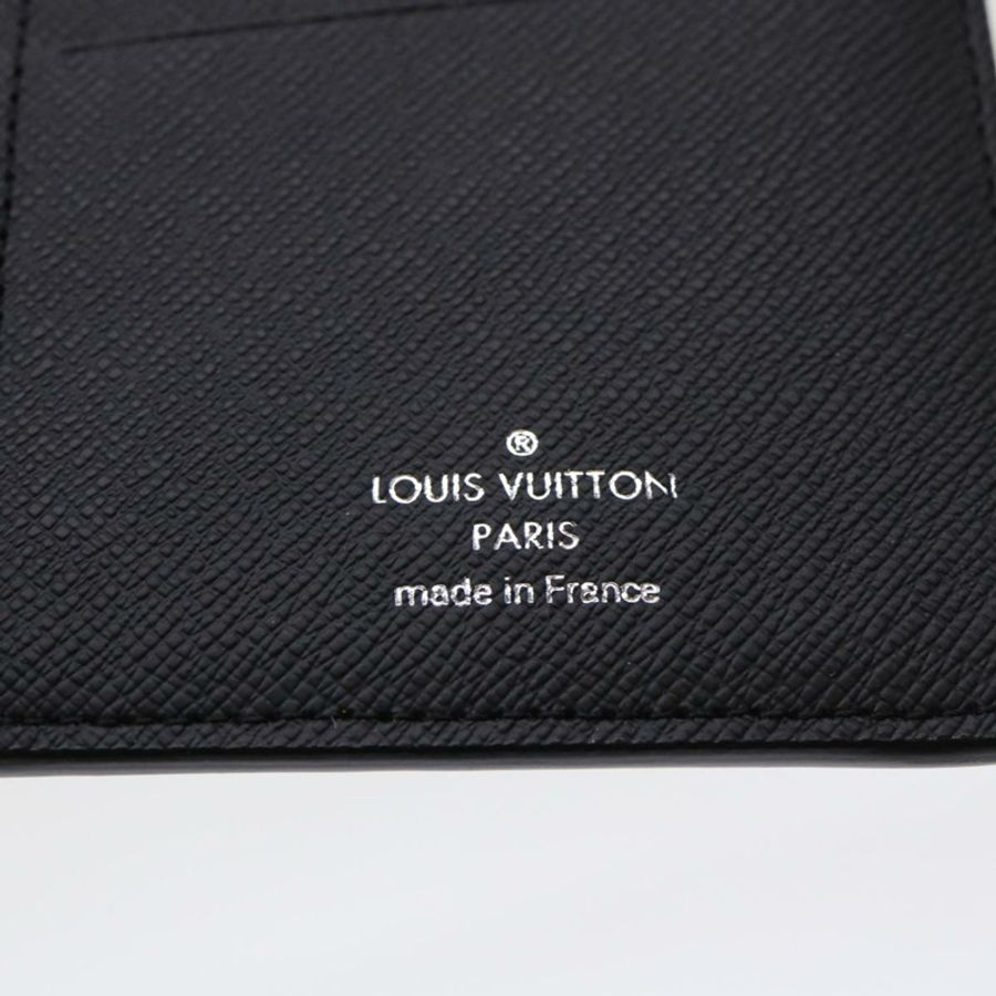 【日本直送】LOUIS VUITTON Taiga 皮革 Portefeuille Braza 皮夾 黑色 M30285 LV 正品 49939A-17