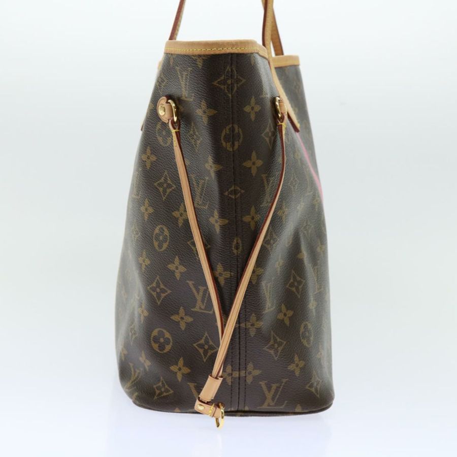 【日本直送】路易威登 Monogram V line Neverfull MM 手提包 粉紅色 M41602 LV Auth am4905-4