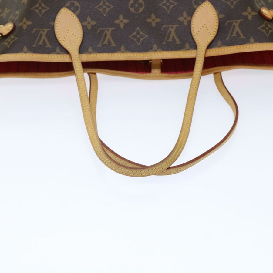 【日本直送】路易威登 Monogram V line Neverfull MM 手提包 粉紅色 M41602 LV Auth am4905-7