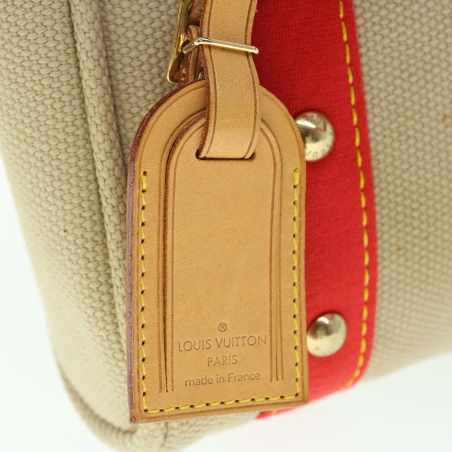【日本直送】路易威登 Antigua Cabas 小號手袋紅色米色 M40038 LV 正品 51797-8