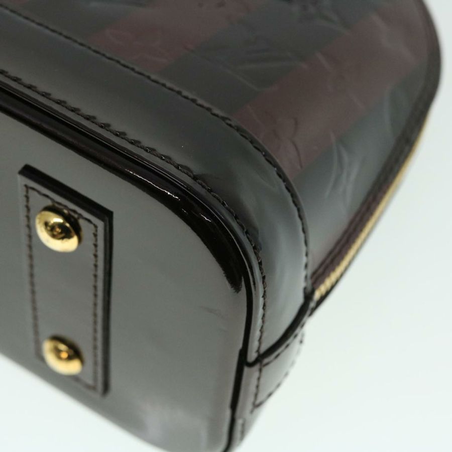 【日本直送】路易威登 Monogram Vernis Rayure Alma BB 包 Amarante M91700 LV 正品 51268A-15