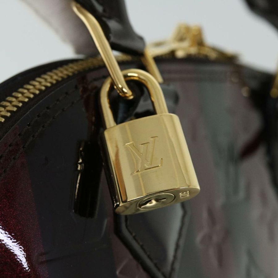 【日本直送】路易威登 Monogram Vernis Rayure Alma BB 包 Amarante M91700 LV 正品 51268A-18